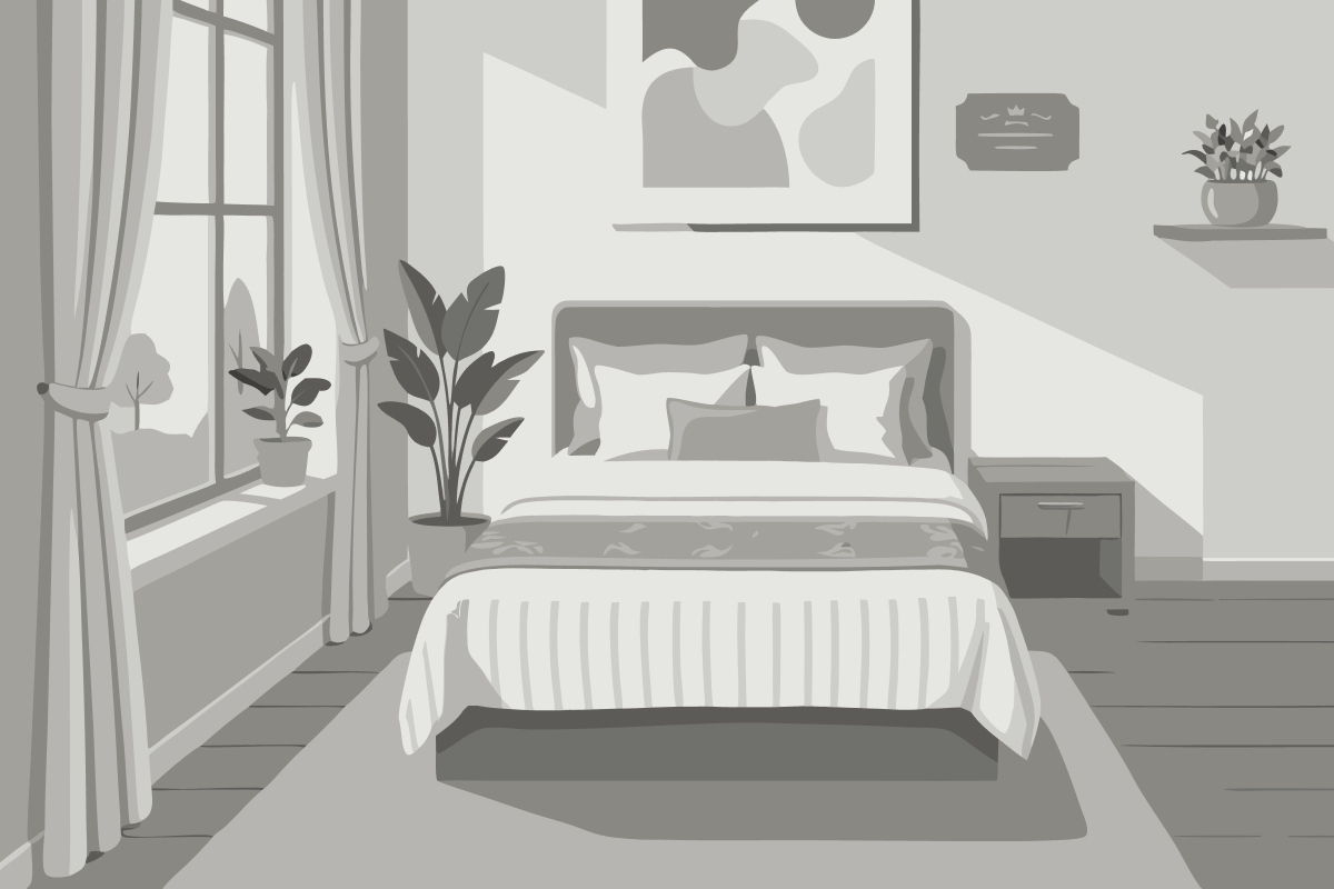 Habitación Doble Clásica con cama grande y vistas al mar